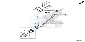 MSX125D MSX125 UK - (E) drawing TAILLIGHT