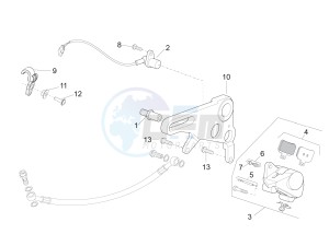 RSV4 1100 RACING FACTORY E4 ABS (NAFTA) drawing Rear brake caliper