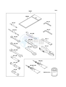 Z750 ZR750J6F FR GB XX (EU ME A(FRICA) drawing Owner's Tools