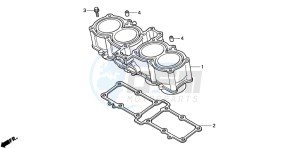 CB1300F CB1300SUPER FOUR drawing CYLINDER