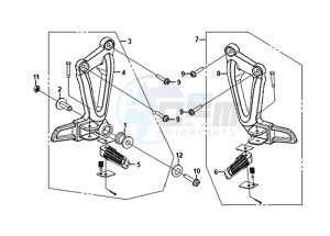 WOLF SB125Ni (PU12EA-EU) (L8-M0) drawing FOOT SUPPORT L / R