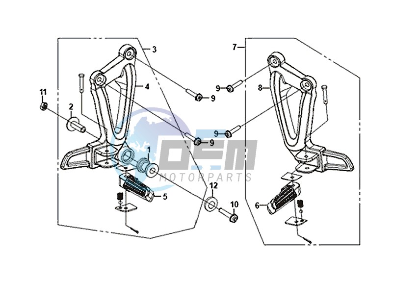 FOOT SUPPORT L / R