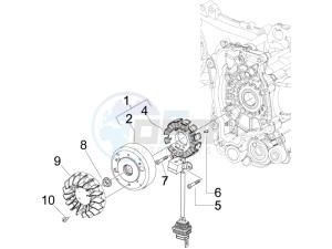 LX 50 4T 2V 25 Kmh Touring NL drawing Flywheel magneto