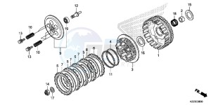 CRF250LD CRF250L UK - (E) drawing CLUTCH