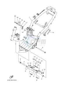 MW125 TRICITY 125 (2CMJ 2CMK) drawing FRAME