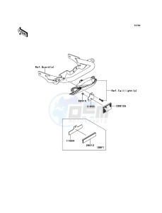 KFX450R KSF450BBF EU drawing Reflectors(EU)