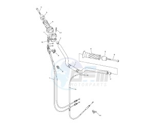 FZ8-S 800 drawing STEERING HANDLE AND CABLE