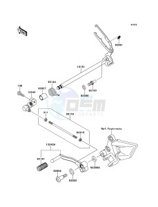 NINJA_250R EX250K9FA GB XX (EU ME A(FRICA) drawing Gear Change Mechanism