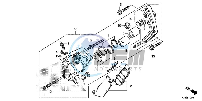 FRONT BRAKE CALIPER ( CBR250R/ 300R)