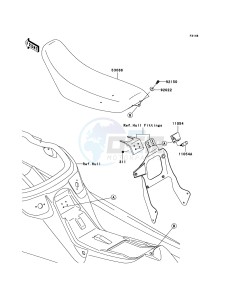 JET SKI X-2 JF800A7F EU drawing Seat