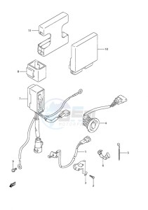 DF 50A drawing PTT Switch/Engine Control Unit