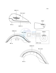 VN 1500 E [VULCAN 1500 CLASSIC] (E7) [VULCAN 1500 CLASSIC] drawing DECALS-- BOULOGNE_WHITE- -