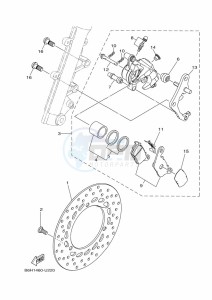 YP125RA XMAX 125 TECH MAX (B9Y3) drawing REAR ARM & SUSPENSION