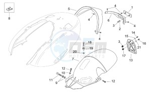 Mojito custom 50 2t (eng. aprilia) drawing Rear body III