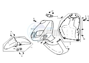 JET - 100 cc drawing FRONT SHIELD