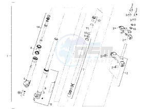 SENDA SM EURO2 - 125 cc drawing FRONT FORK