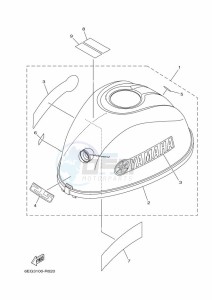 F2-5BMHS drawing TOP-COWLING