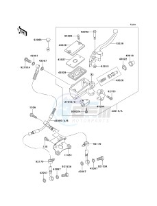 ZX 1200 B [NINJA ZX-12R] (B1-B4) [NINJA ZX-12R] drawing FRONT MASTER CYLINDER