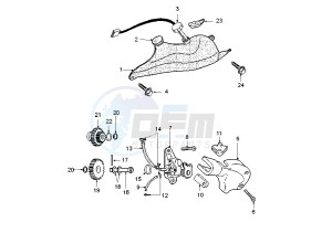 XR6 E - 50 cc drawing OIL PUMP