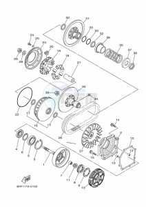 YFM700FWBD KODIAK 700 EPS (BGFN) drawing CLUTCH