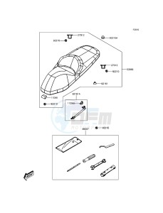 J125 SC125AGF XX (EU ME A(FRICA) drawing Seat