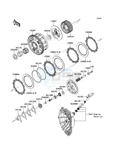 NINJA ZX-6R ZX600RBF FR GB XX (EU ME A(FRICA) drawing Clutch