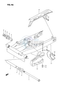 DR650 (E4) drawing REAR SWINGING ARM