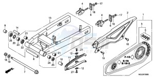 NC700XDC drawing SWING ARM