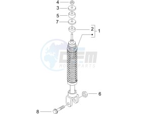 Runner 50 SP SC drawing Rear suspension - Shock absorbers