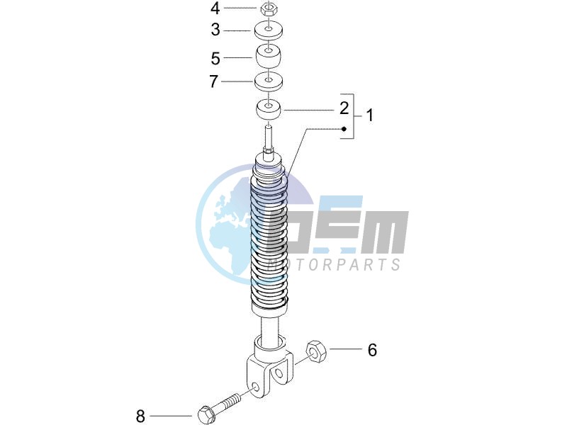 Rear suspension - Shock absorbers