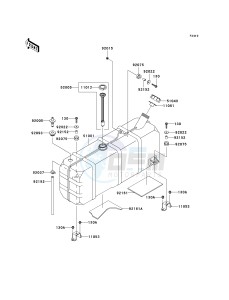 KAF 620 J [MULE 3010 TRANS4X4] (J6J-J8F) J6F drawing FUEL TANK-- J6F- -