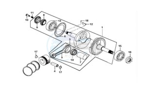 HD 125 drawing CRANKSHAFT / PISTON / PISTON RING