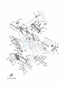 MT-03 MTN320-A (B9A7) drawing RADIATOR & HOSE