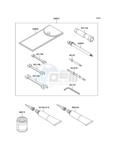 VN1600 CLASSIC TOURER VN1600D6F GB XX (EU ME A(FRICA) drawing Owner's Tools