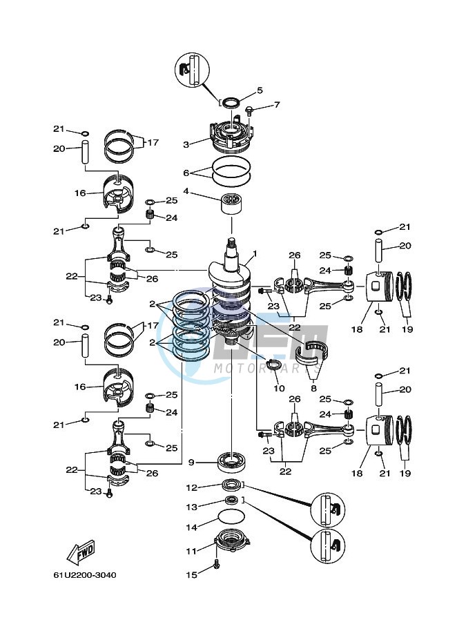 CRANKSHAFT--PISTON