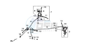 GTS 300i 2012 drawing REAR BRAKE CALIPER / BRAKE MOUNT