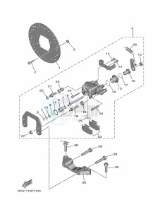 YXE850EN YXE85WPHL (BAN3) drawing REAR BRAKE CALIPER 2