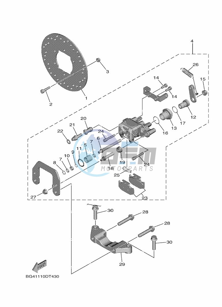 REAR BRAKE CALIPER 2