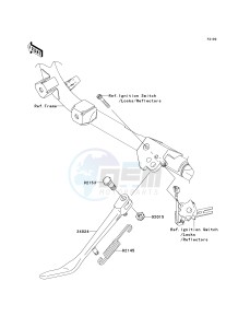 VN 900 D[VULCAN 900 CLASSIC LT] (6F-9F) D7F drawing STAND-- S- -