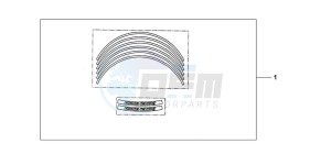 CBR600FC drawing KIT WHEEL STICKER