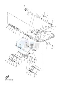 FJR1300A FJR1300-A FJR1300A ABS (B88C) drawing REAR ARM