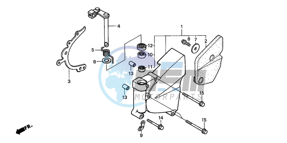 LEFT CRANKCASE COVER/ WATER PUMP