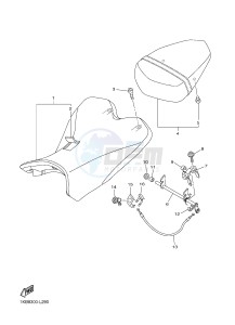 YZF-R1D 1000 (1KBV) drawing SEAT