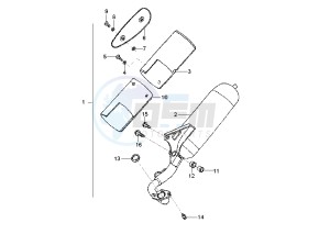 YN R NEO'S 50 drawing EXHAUST CATALYTIC MY00-01