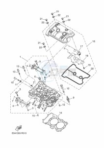 XSR700 MTM690 (BU33) drawing CYLINDER HEAD