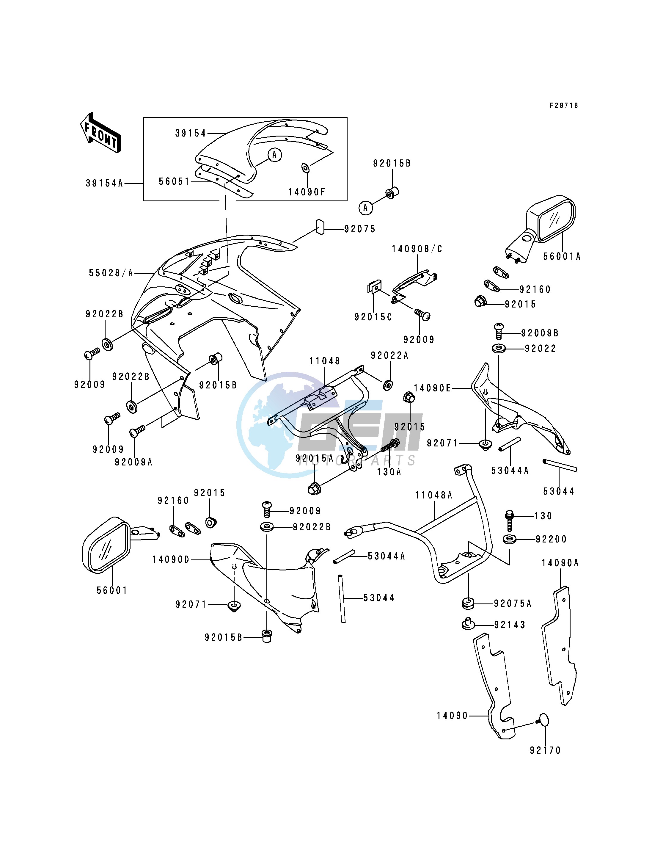 COWLING -- ZX900-B3- -