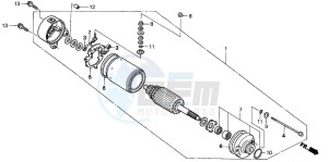 TRX350TM FOURTRAX drawing STARTING MOTOR