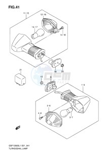 GSF-1250S ABS BANDIT EU drawing TURNSIGNAL LAMP