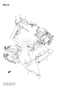 DL1000 (E3-E28) V-Strom drawing FUEL DELIVERY PIPE