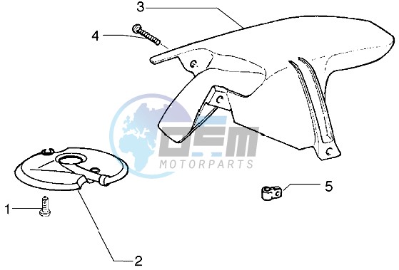 Front and rear mudguard